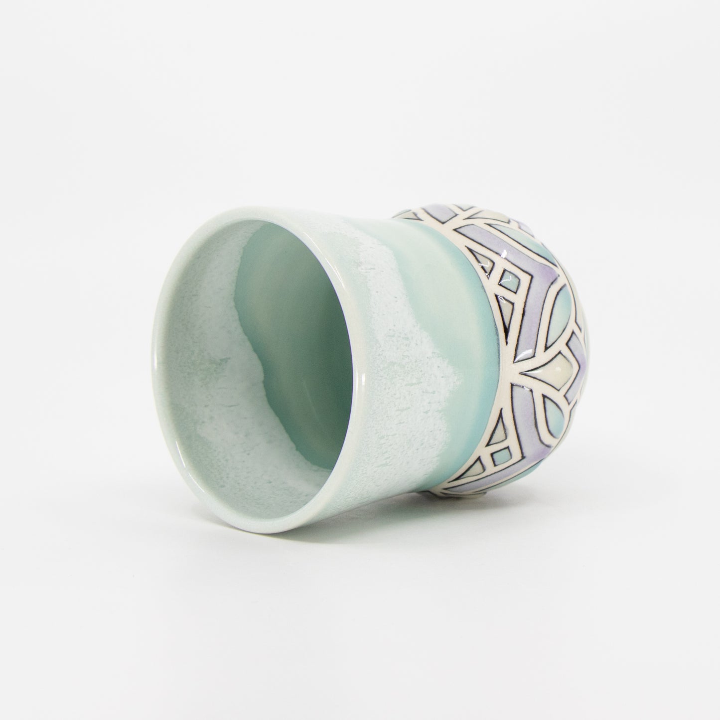 Stained Glass Cup in Celadon