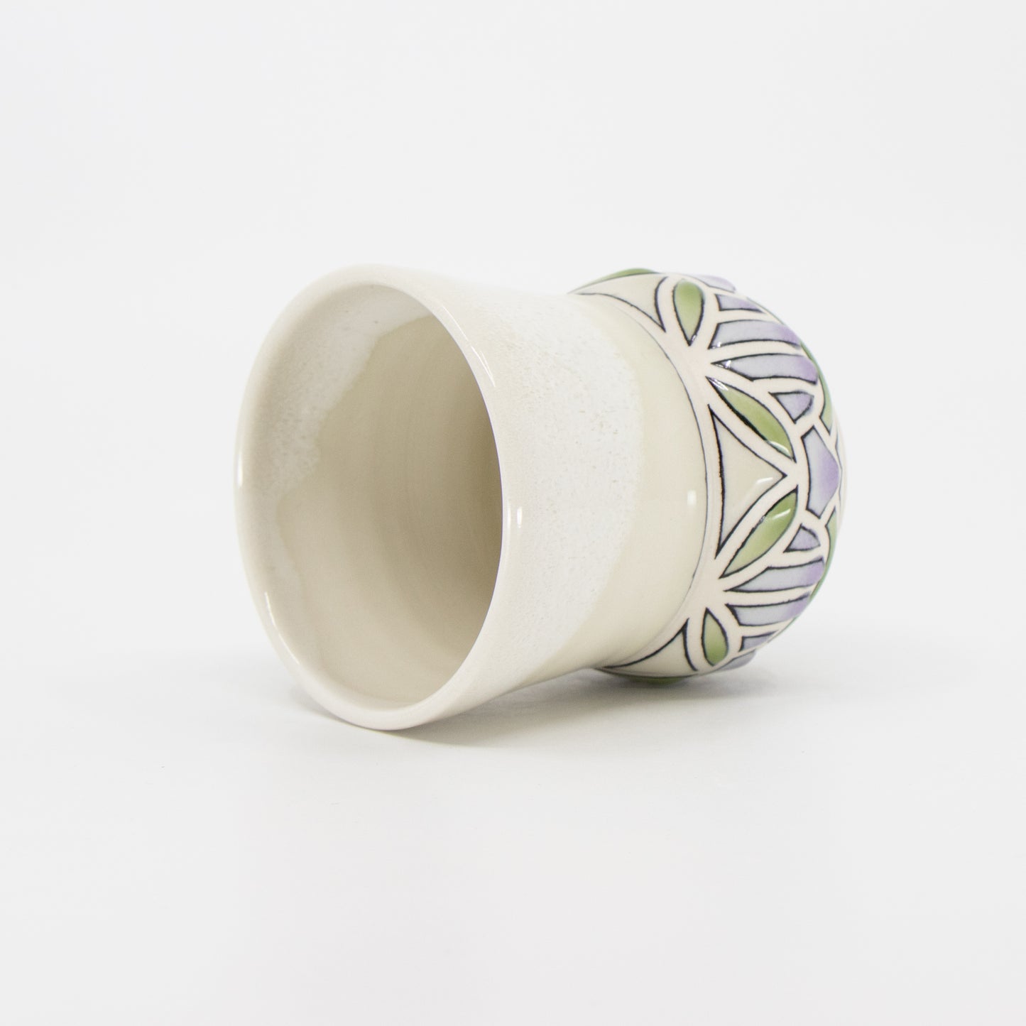 Stained Glass Cup in Cream