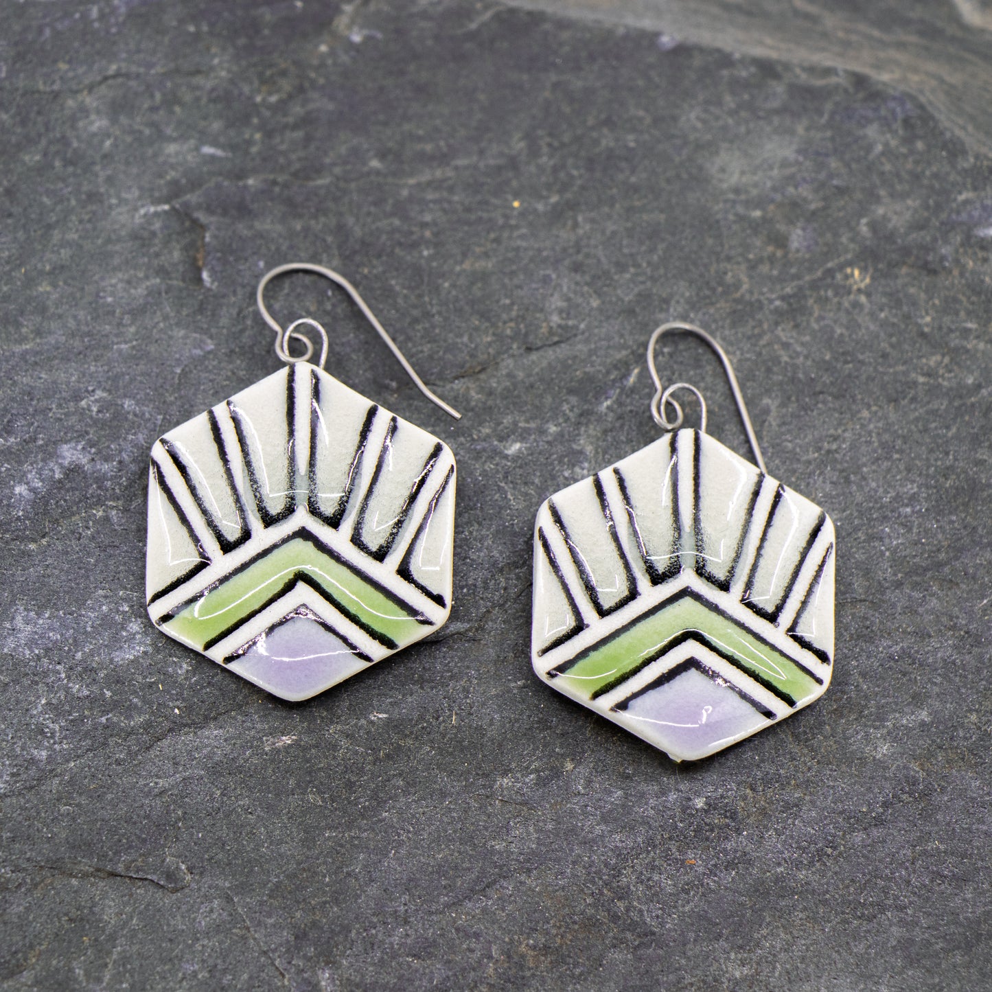 Stained Glass Earring #2
