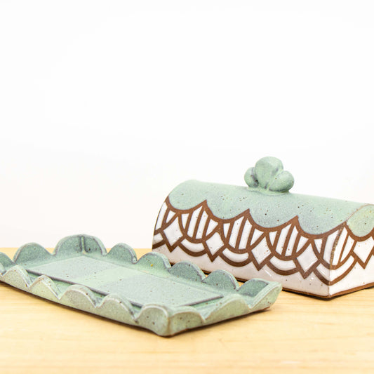 Wintergreen Butter Dish