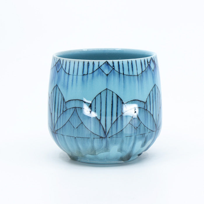 Soda-Fired Blue Porcelain Cup *Second*