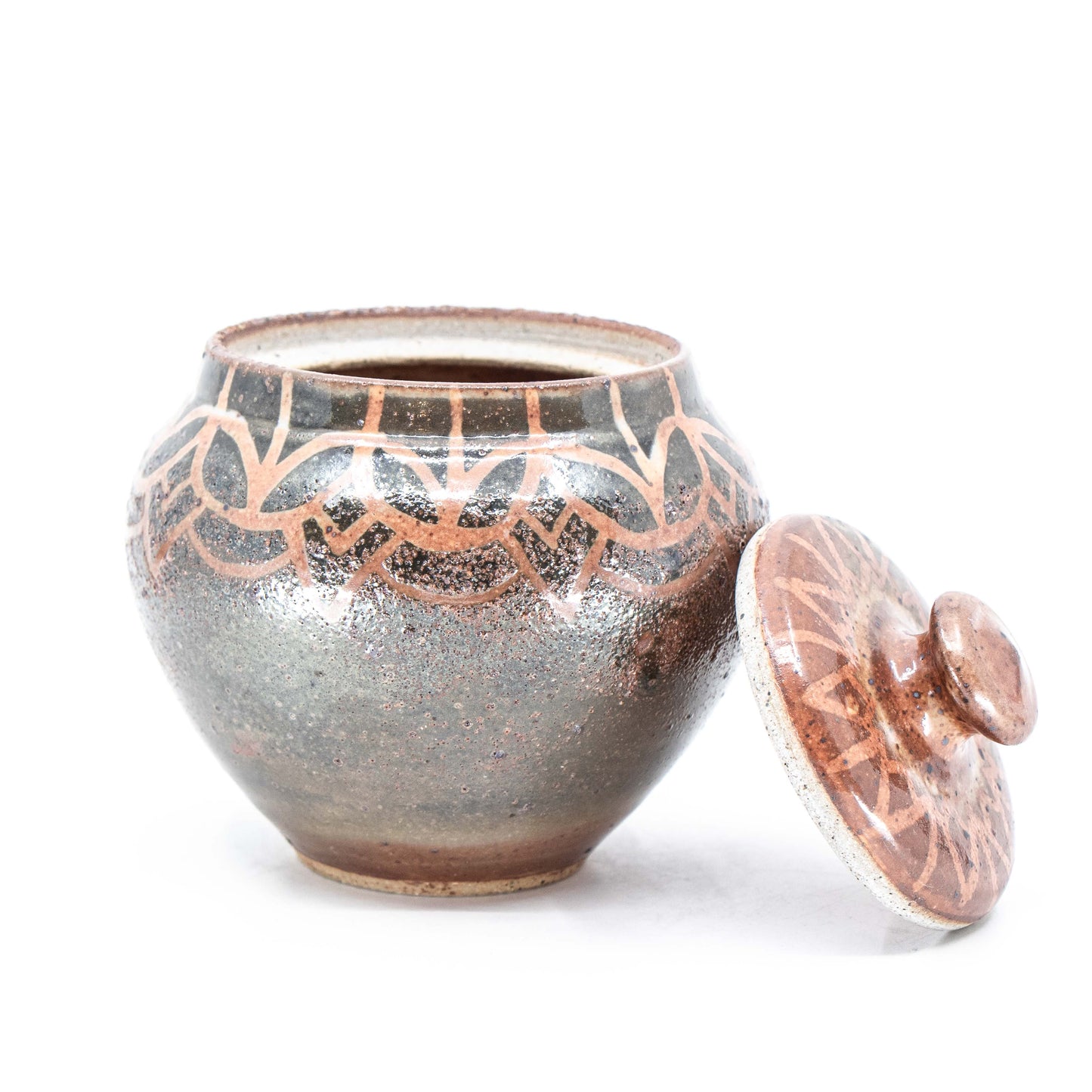 Carbon-Trapped Shino Jar *Second*