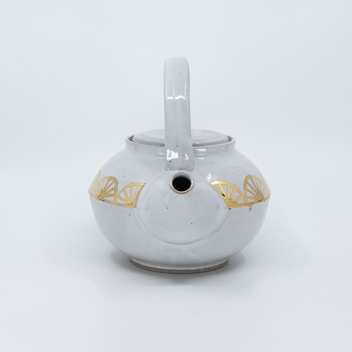 White and Gold Art Deco Teapot *Second*