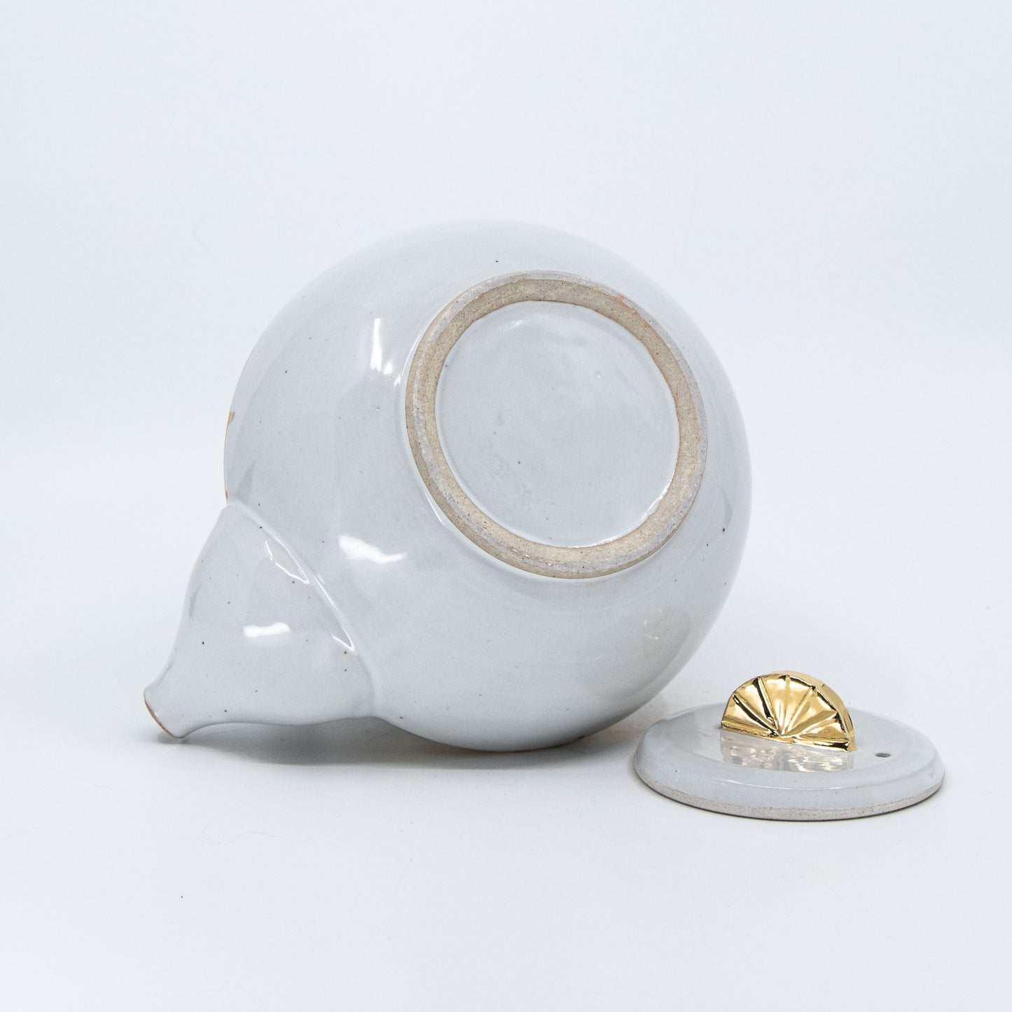 White and Gold Art Deco Teapot *Second*
