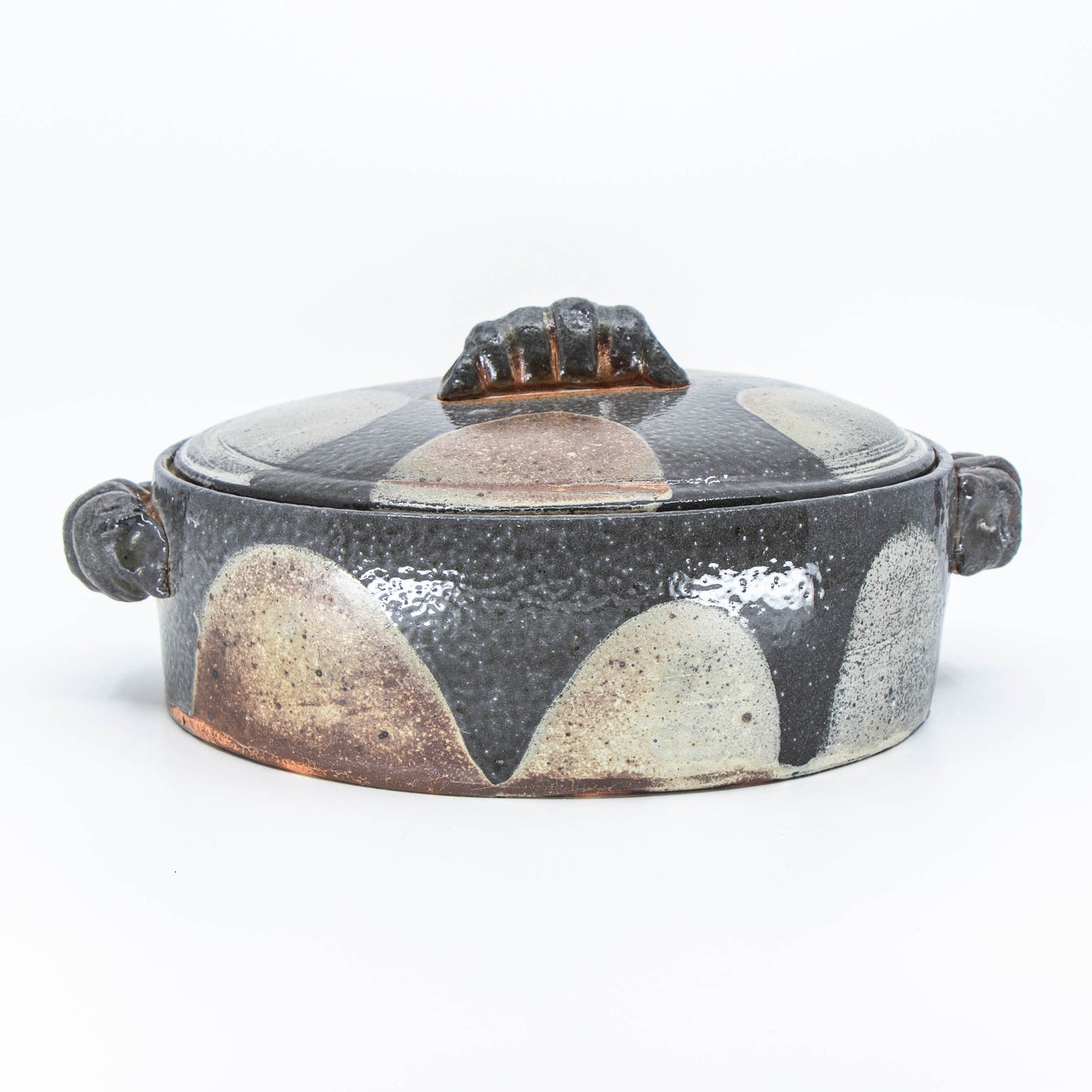 Soda-Fired Lidded Oval Dish *Second*