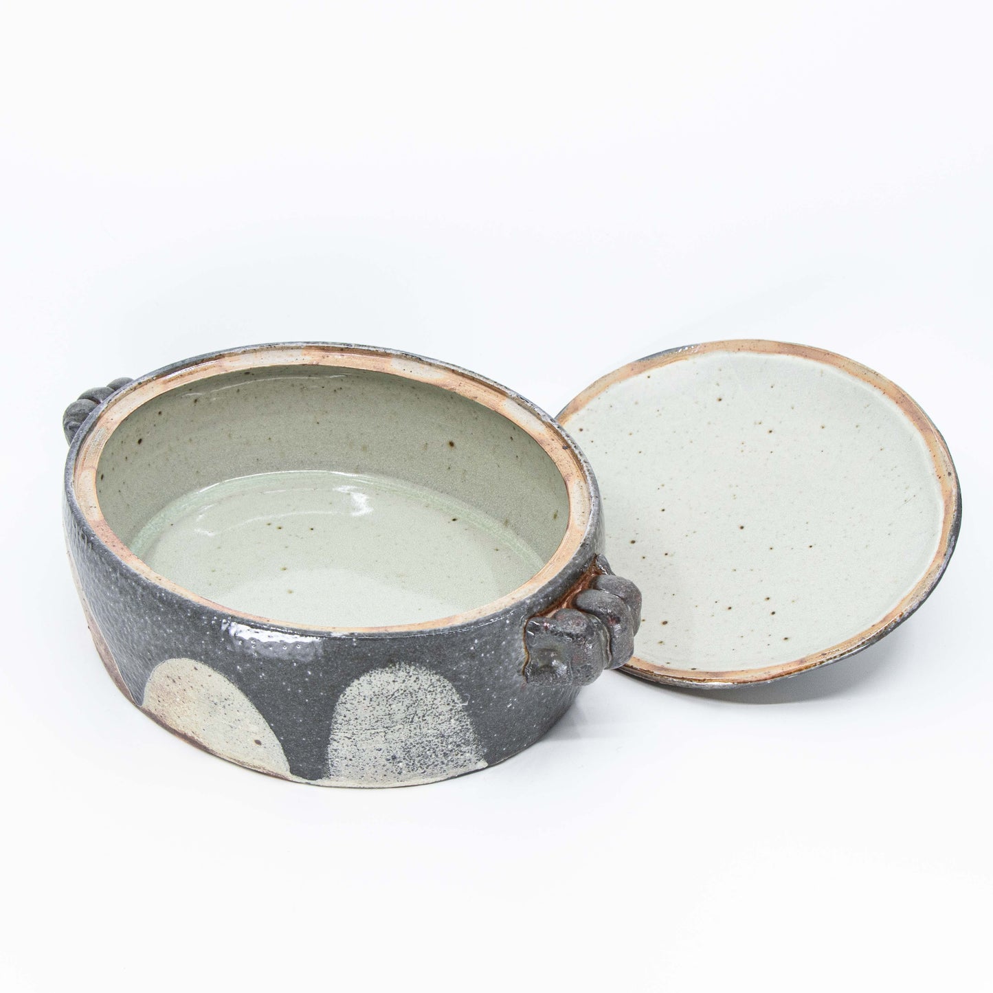 Soda-Fired Lidded Oval Dish *Second*
