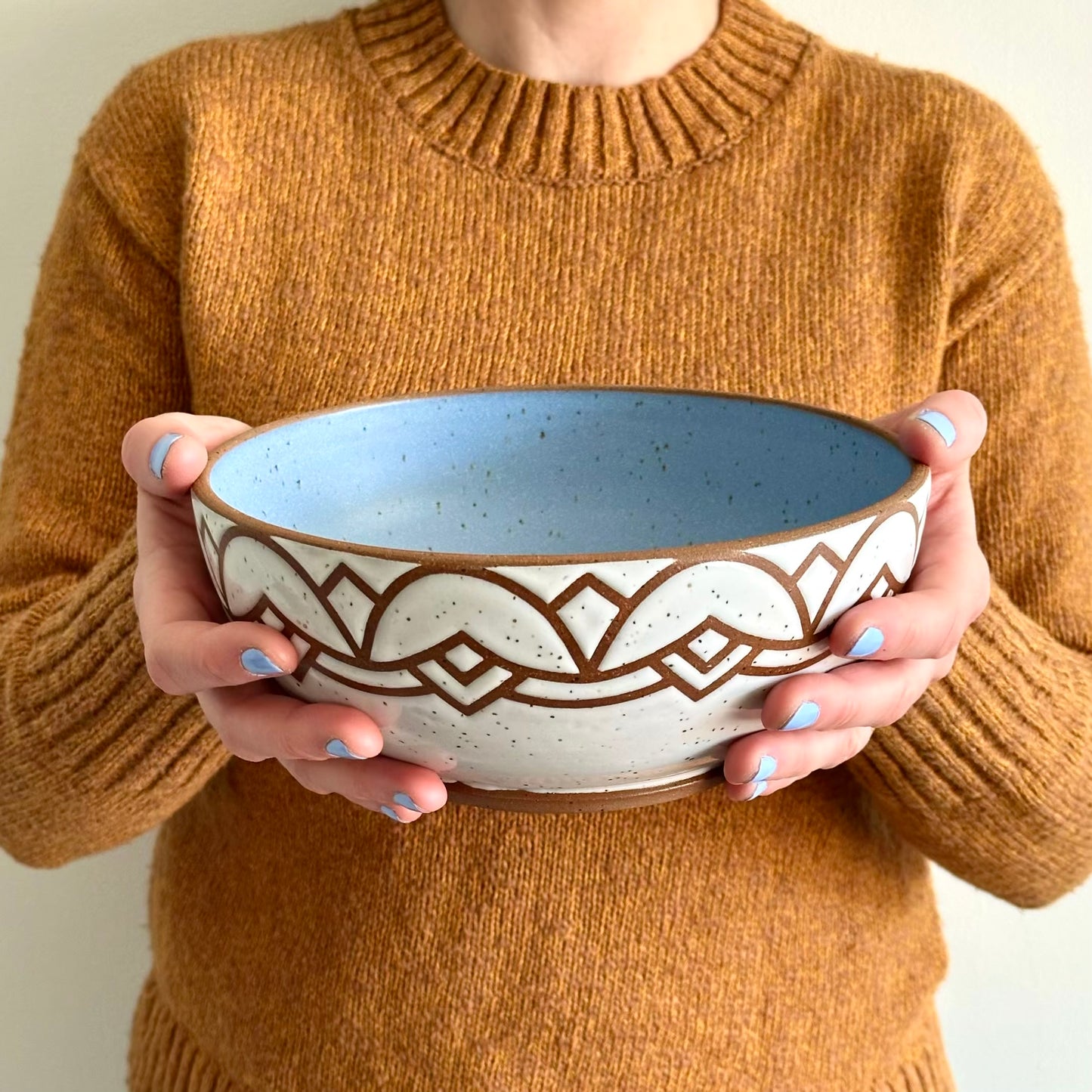 Periwinkle Serving Bowl