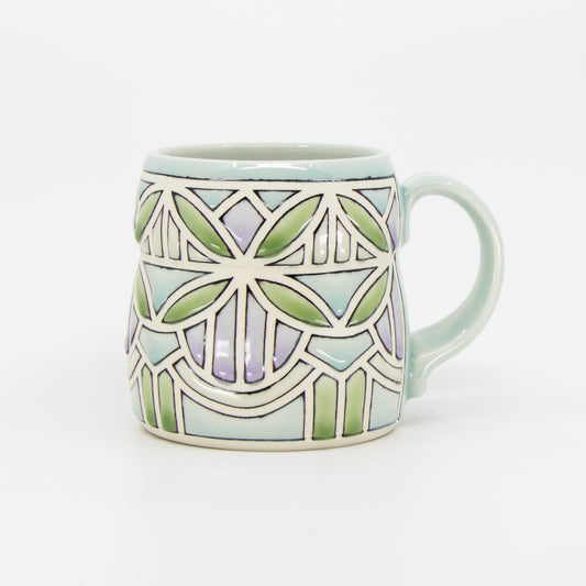 Stained Glass Mug in Celadon #1