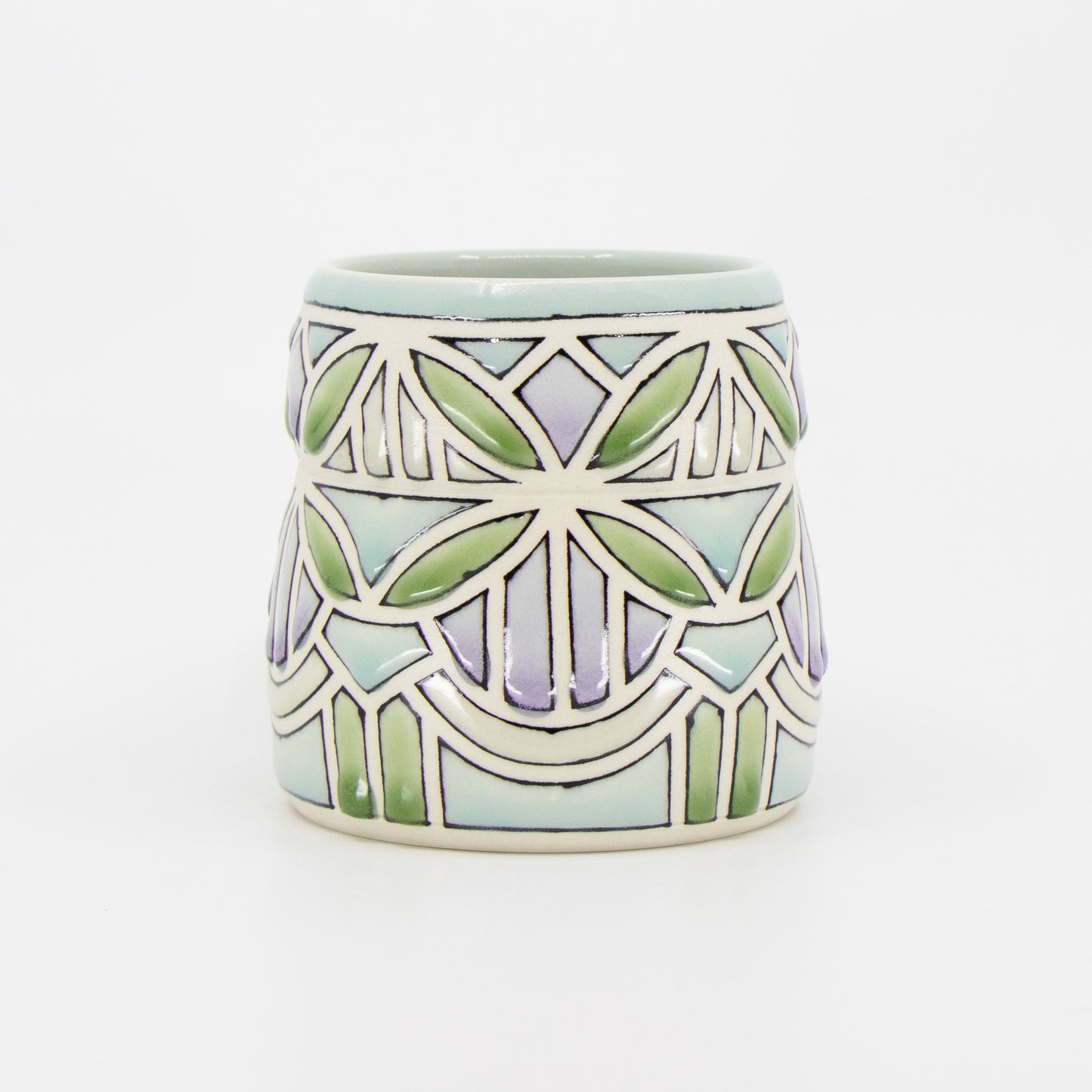 Stained Glass Mug in Celadon #1