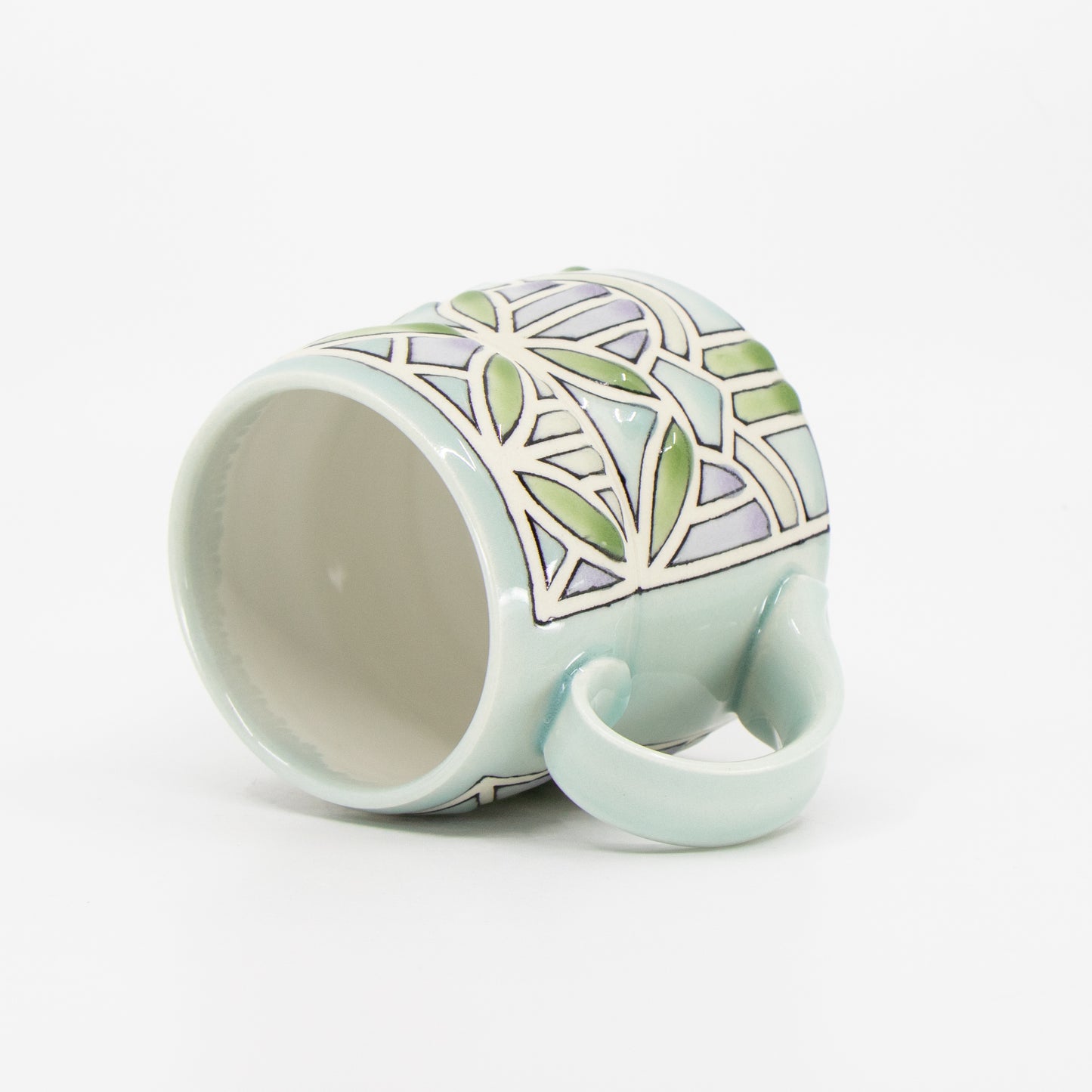 Stained Glass Mug in Celadon #1