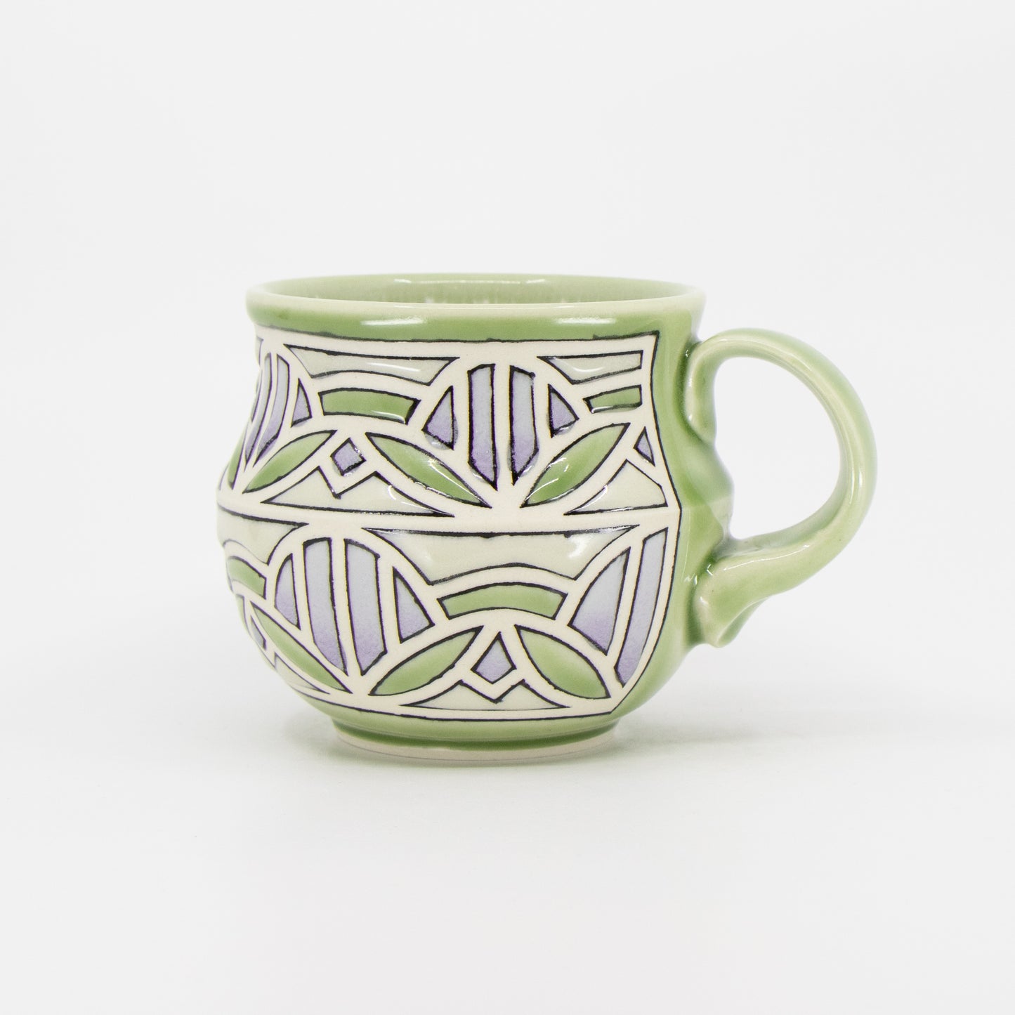 Stained Glass Mug in Peridot