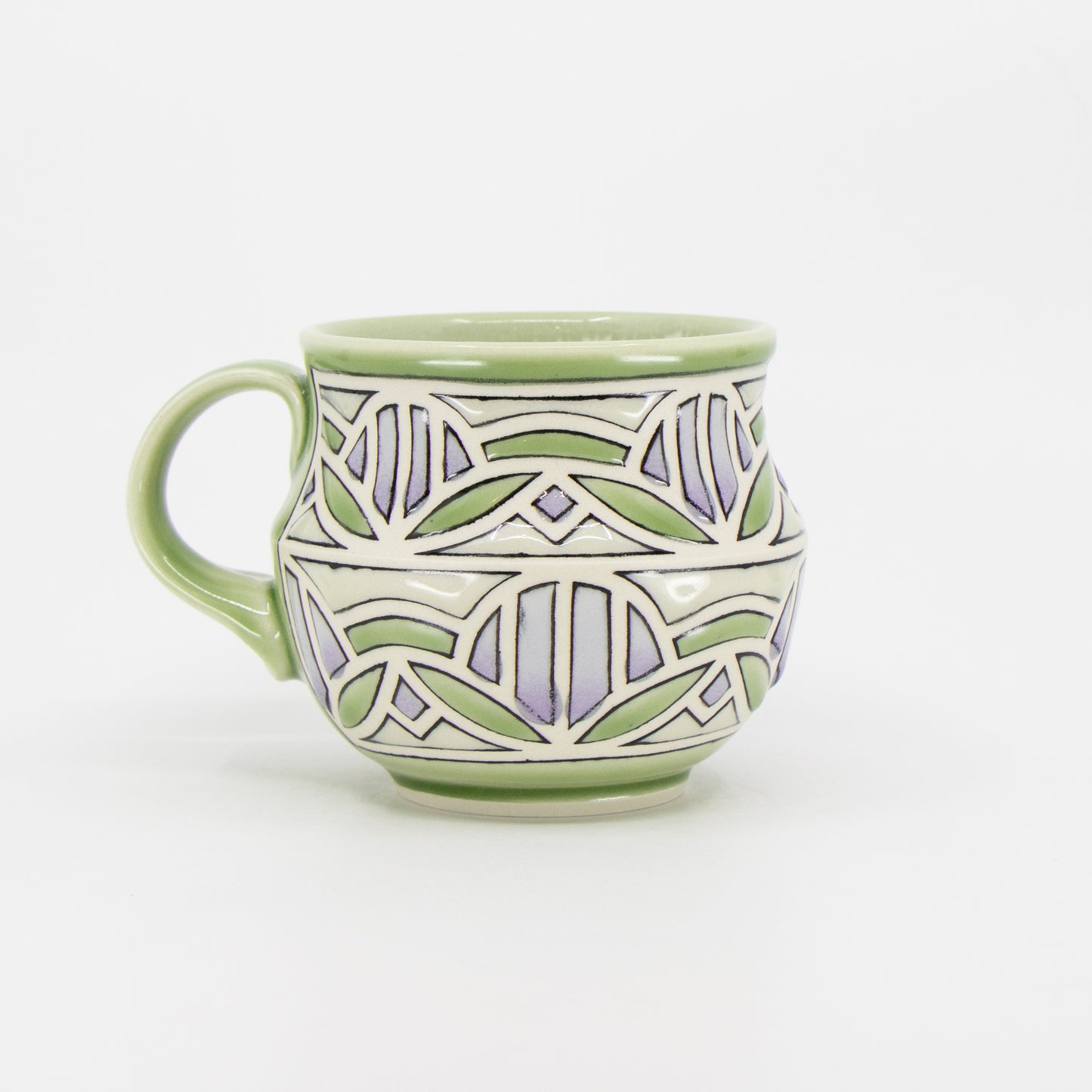 Stained Glass Mug in Peridot