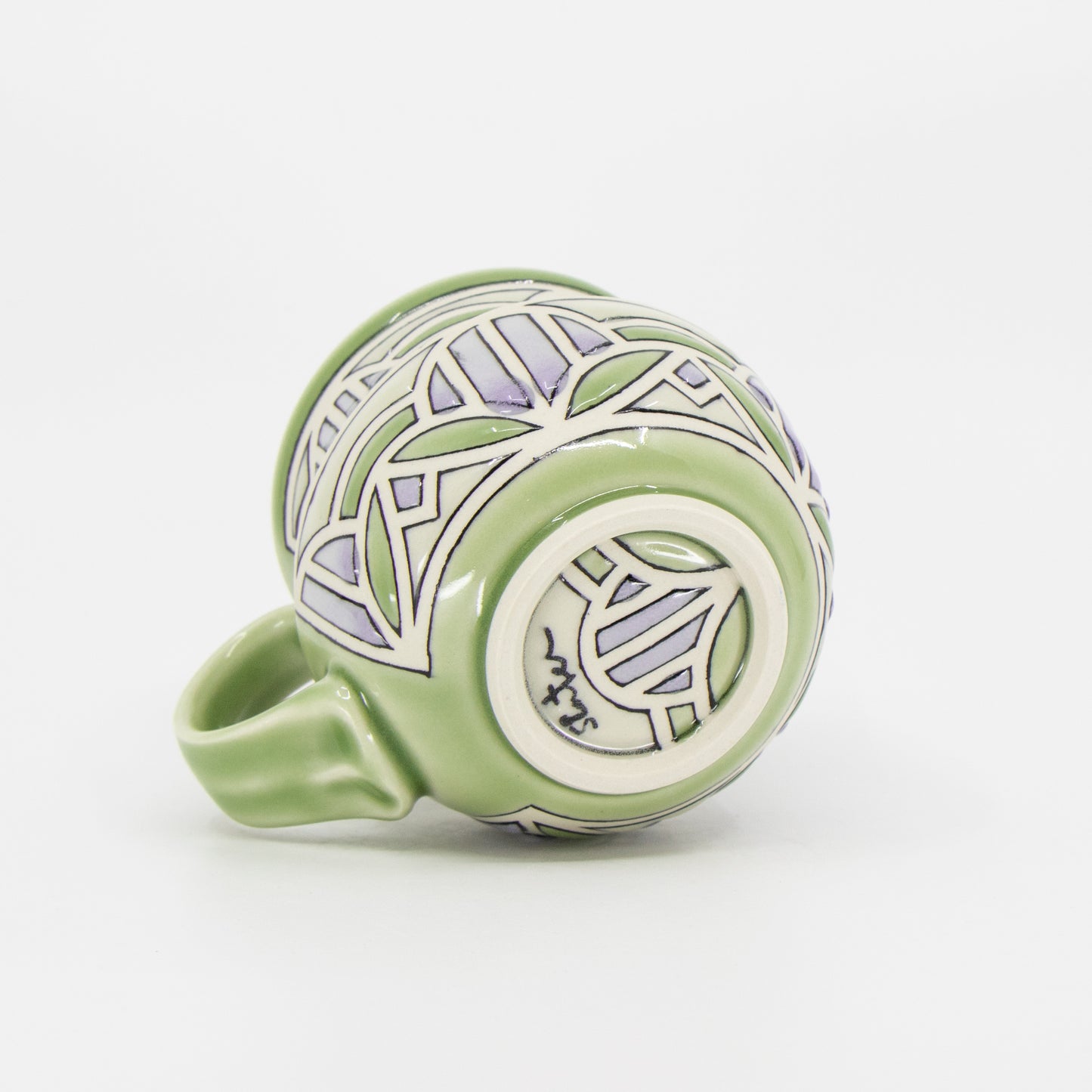 Stained Glass Mug in Peridot