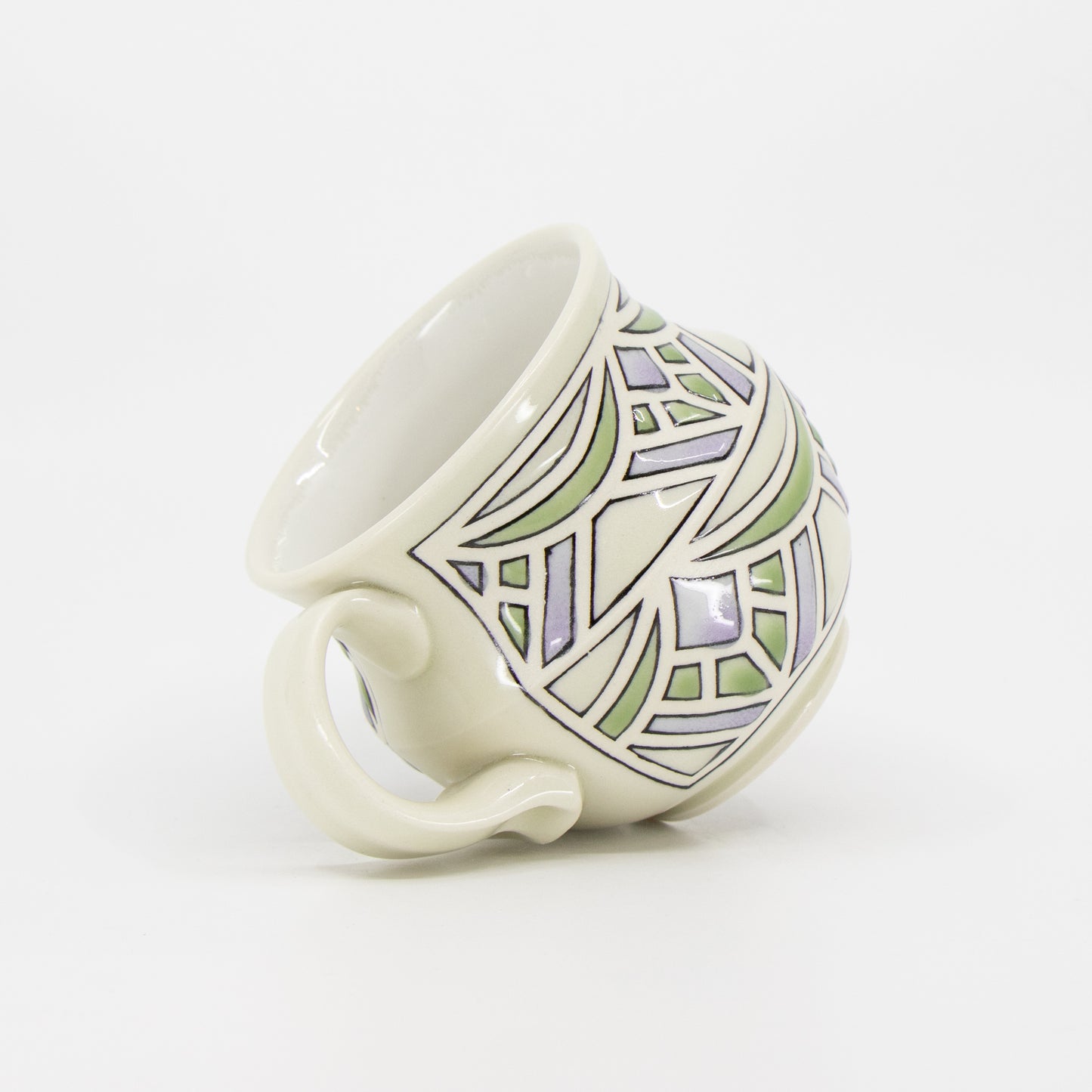 Stained Glass Mug in Cream