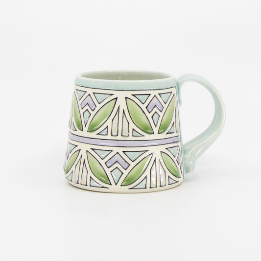 Stained Glass Mug in Celadon #2