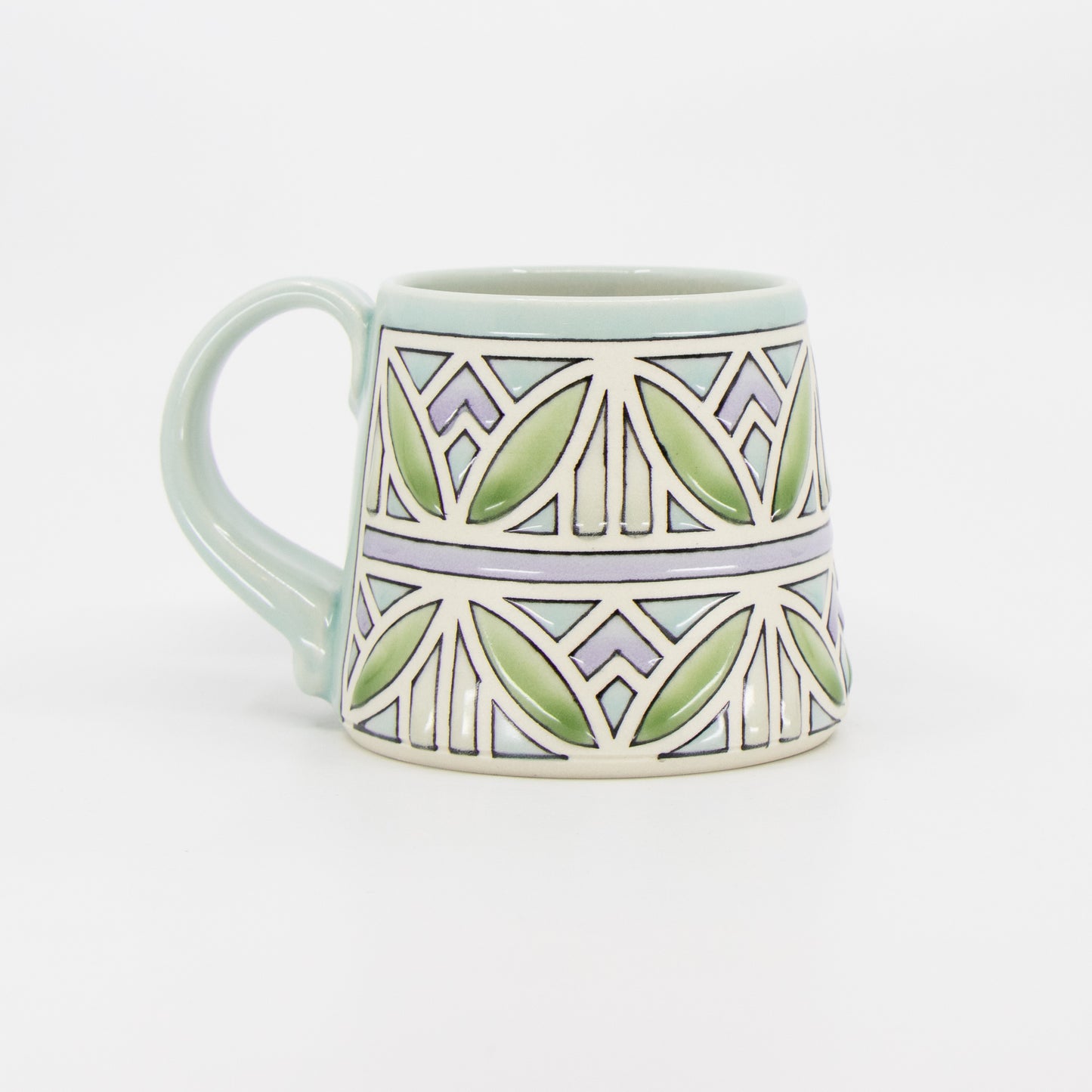 Stained Glass Mug in Celadon #2