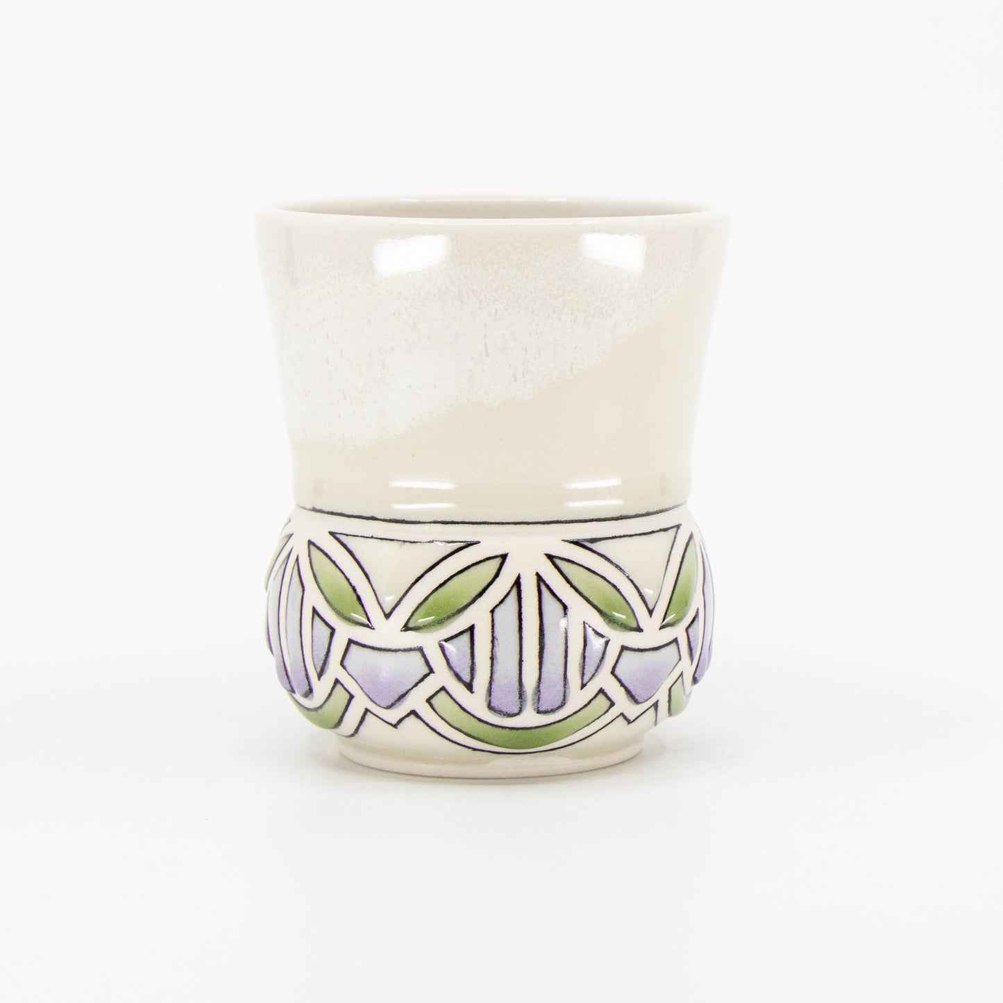 Stained Glass Cup in Cream