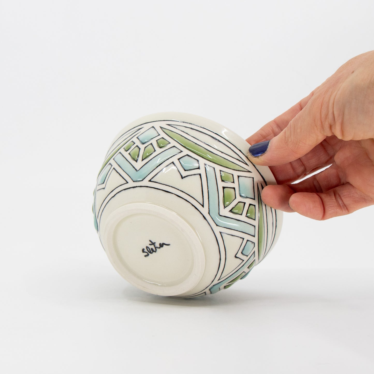 Stained Glass Snack Bowl #3