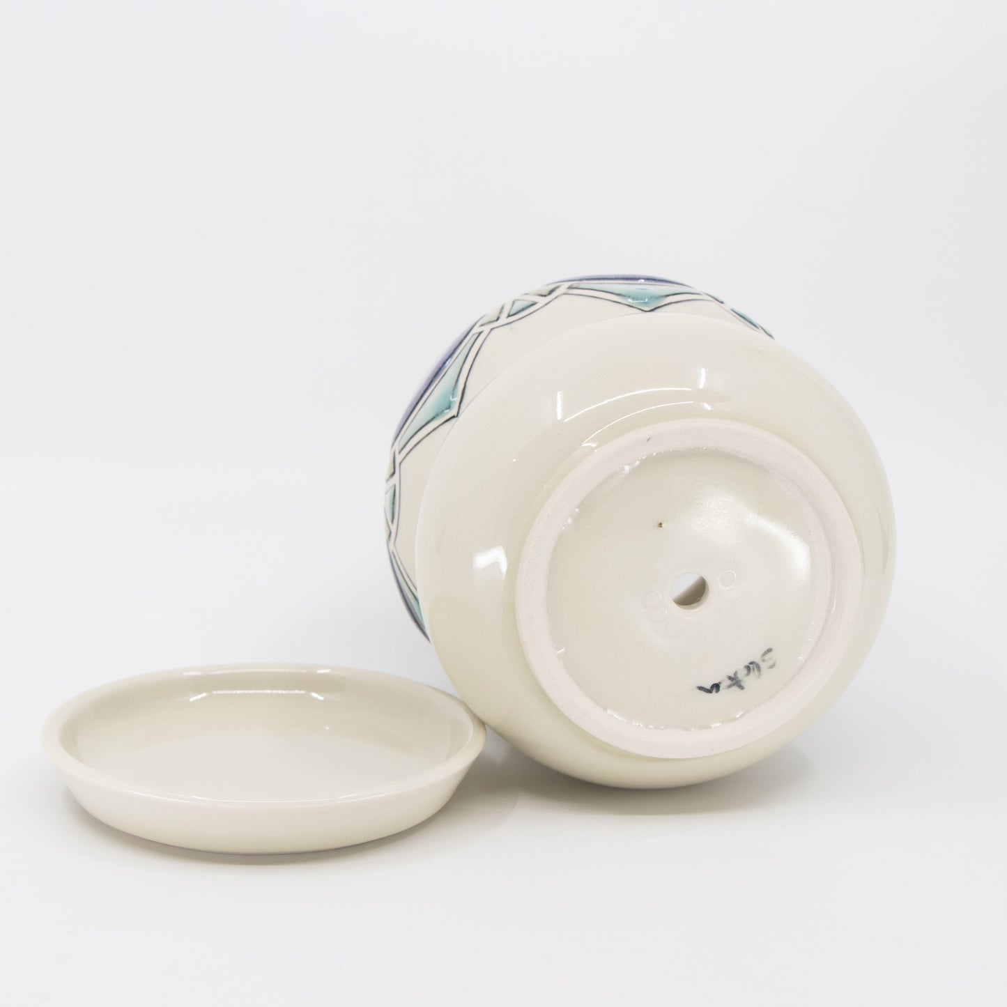 Stained Glass Planter with Tray