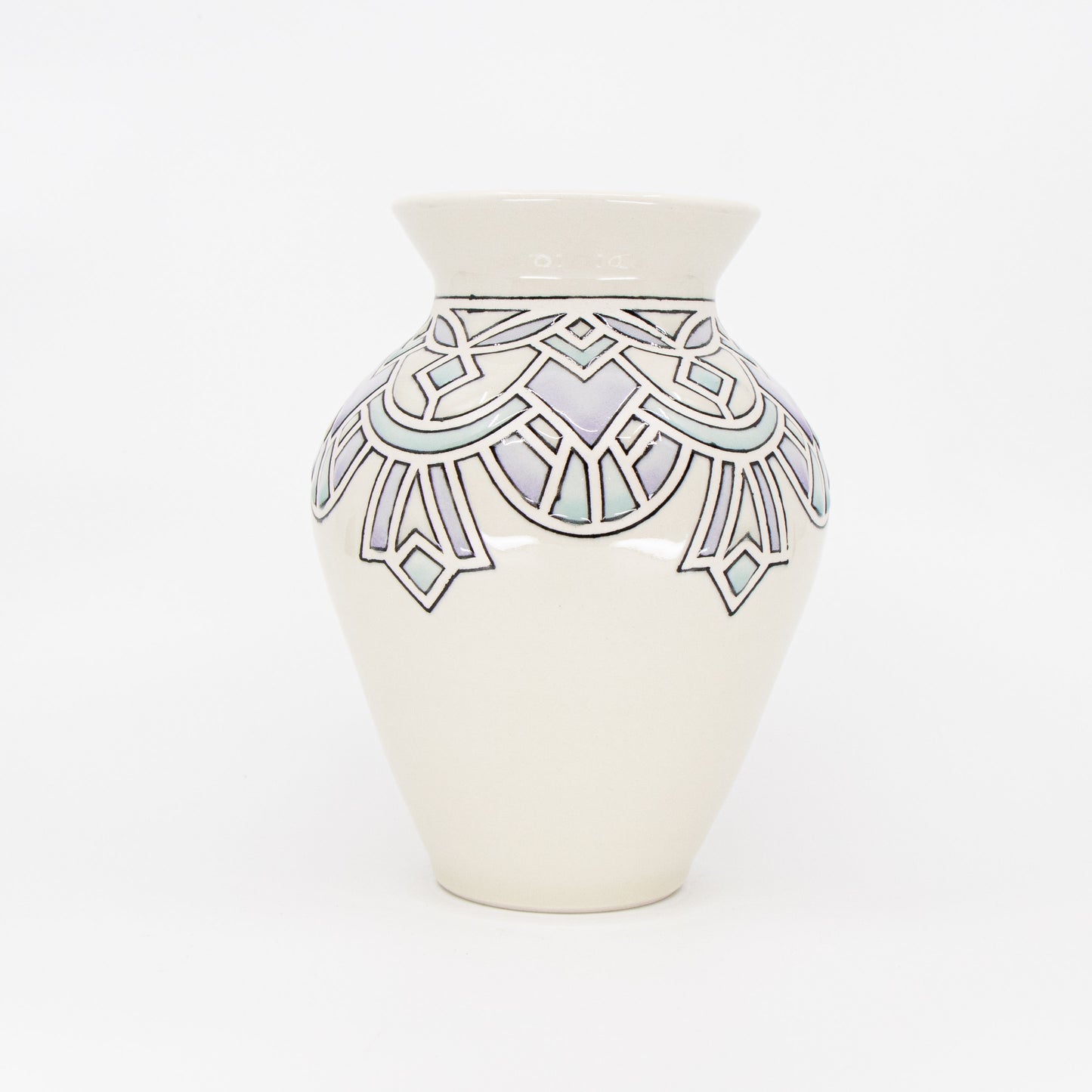 Large Stained Glass Vase