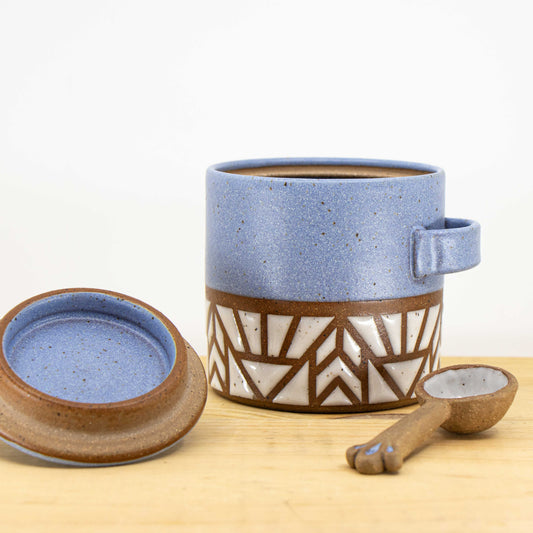 Periwinkle Sugar jar