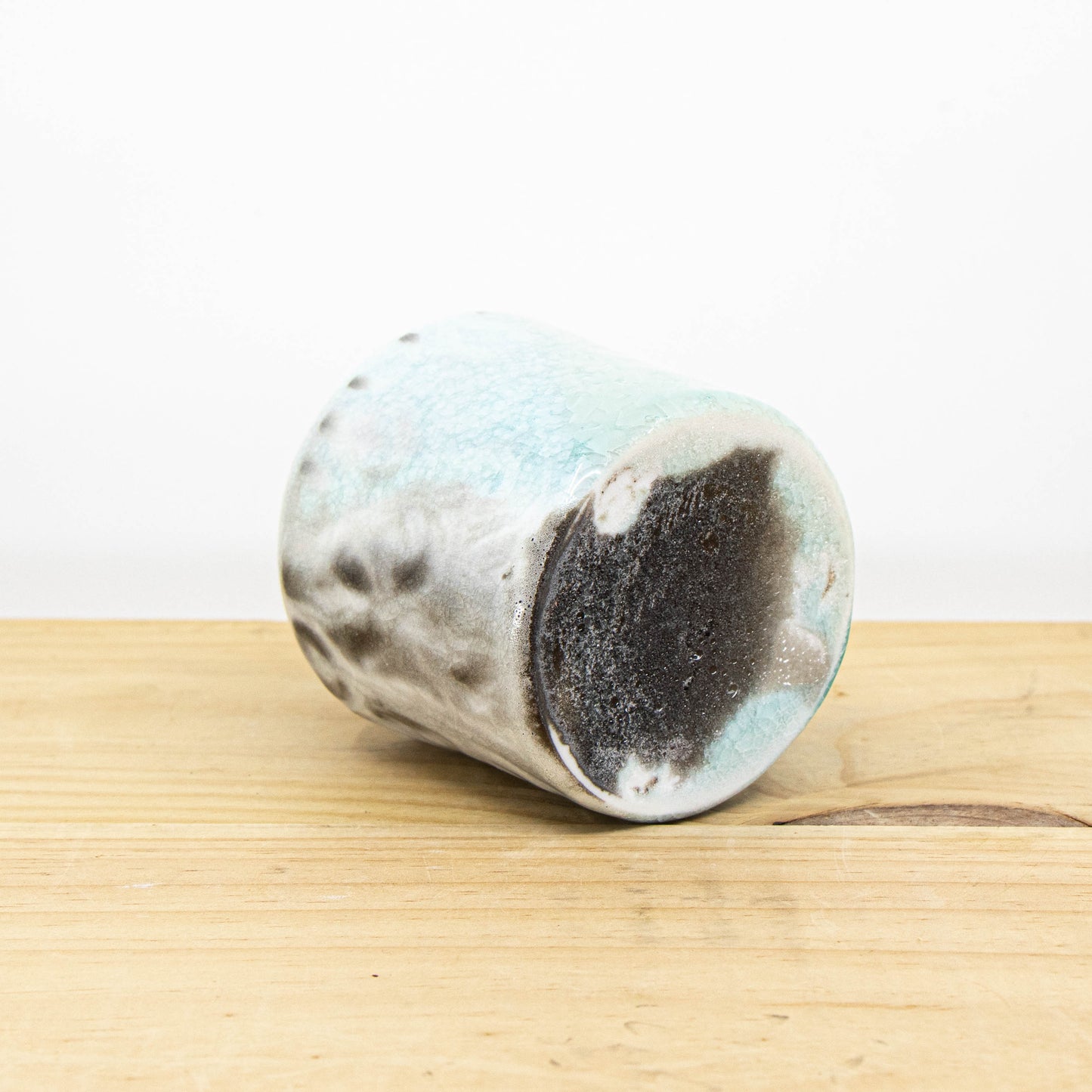 Soda-Fired Bud Vase in Celadon
