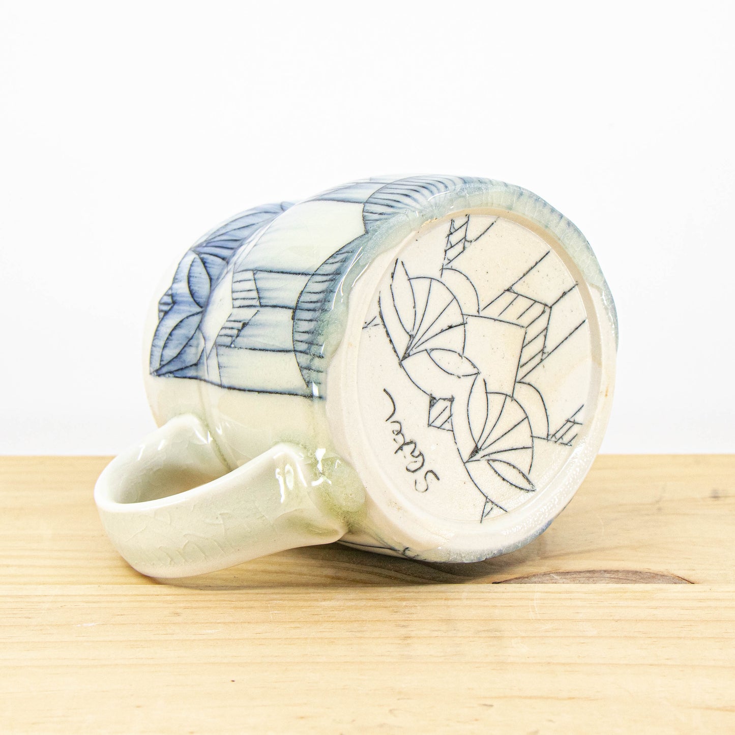 Soda-Fired Inlay Mug