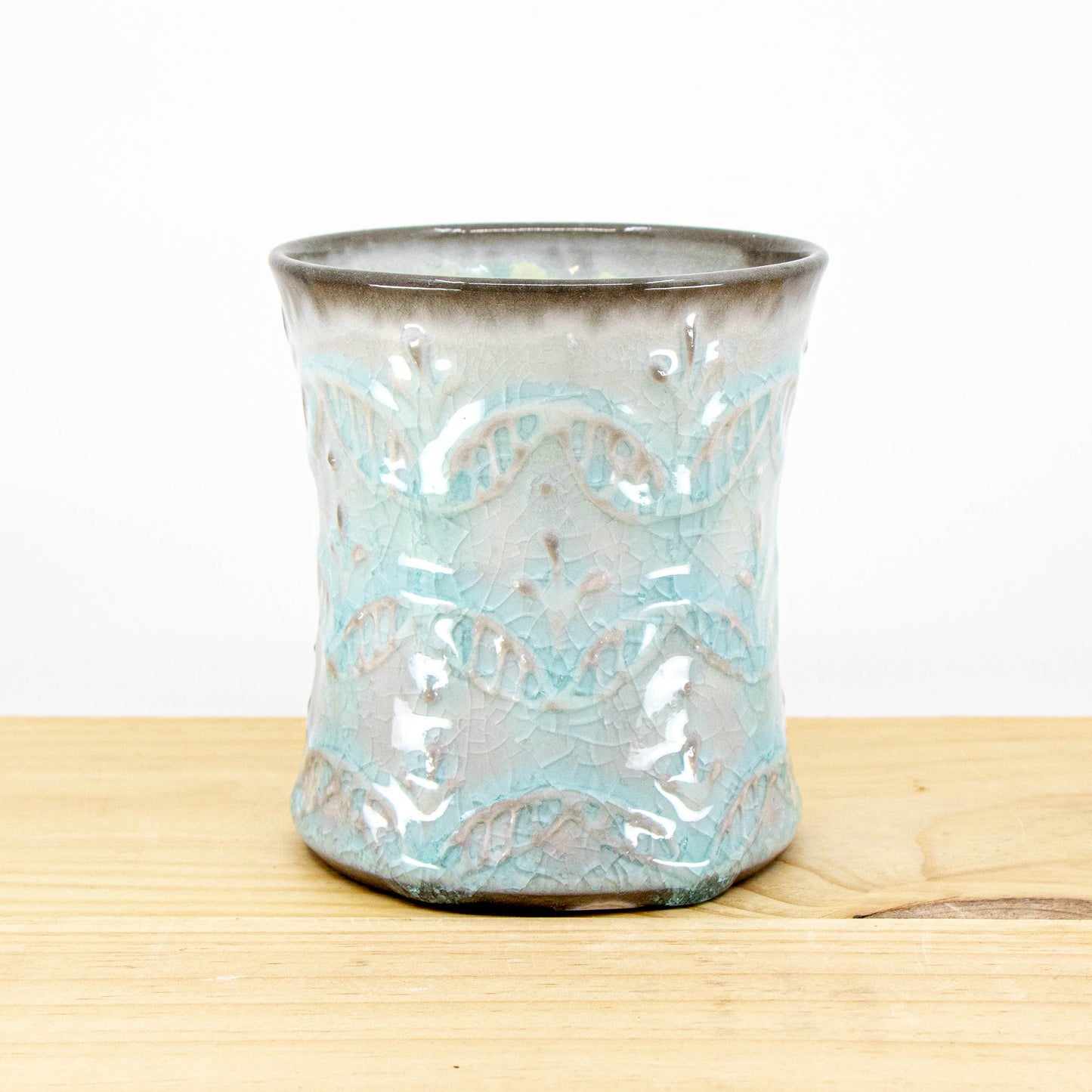 Soda-Fired Slip-Trailed Cup