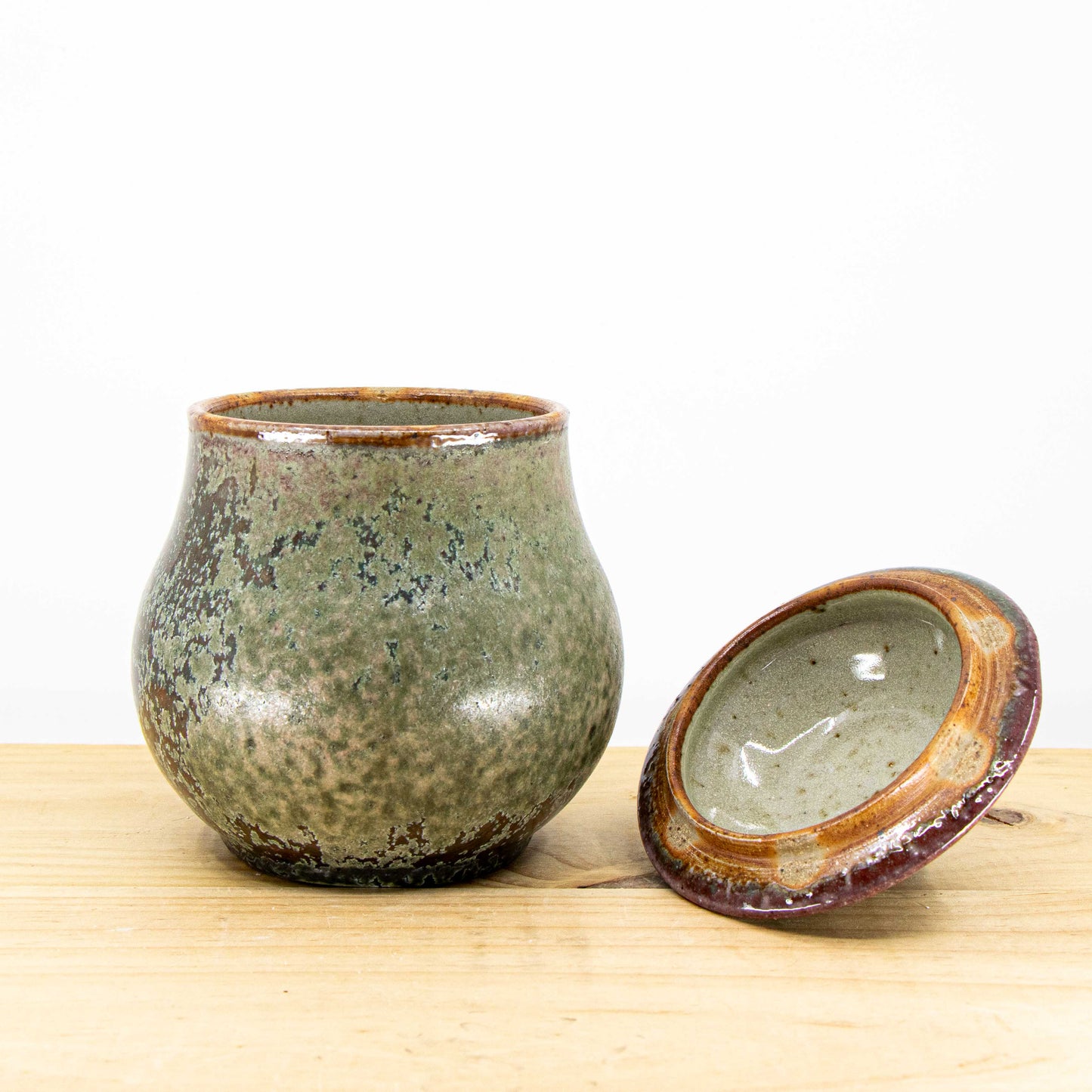 Soda-Fired Crystalized Jar