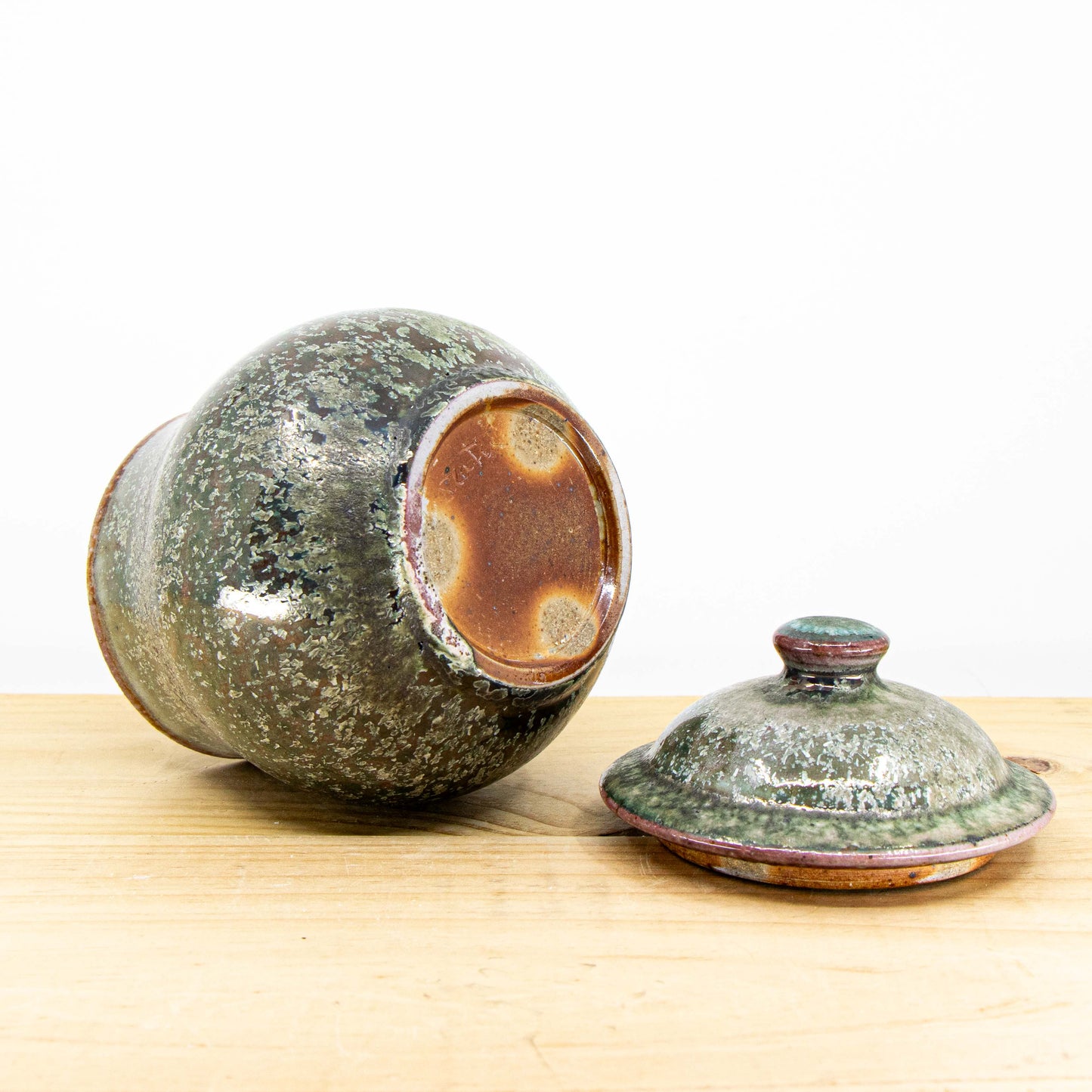 Soda-Fired Crystalized Jar