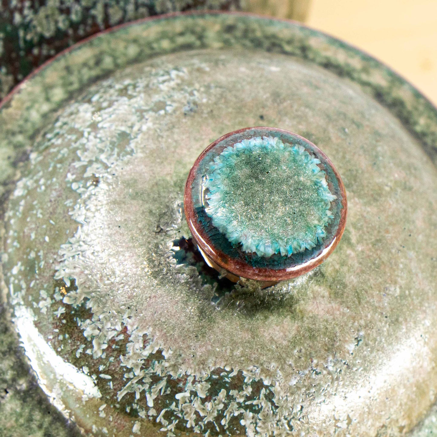 Soda-Fired Crystalized Jar