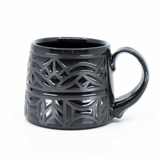 Black Porcelain Mug #2