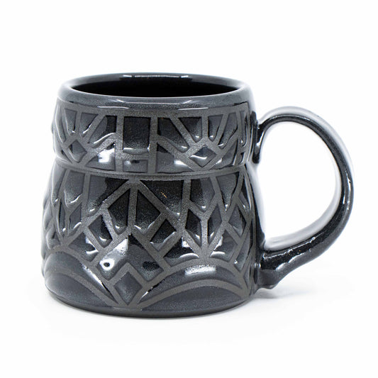 Black Porcelain Mug #4