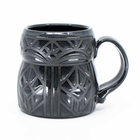 Black Porcelain Mug #5