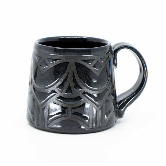 Black Porcelain Mug #6