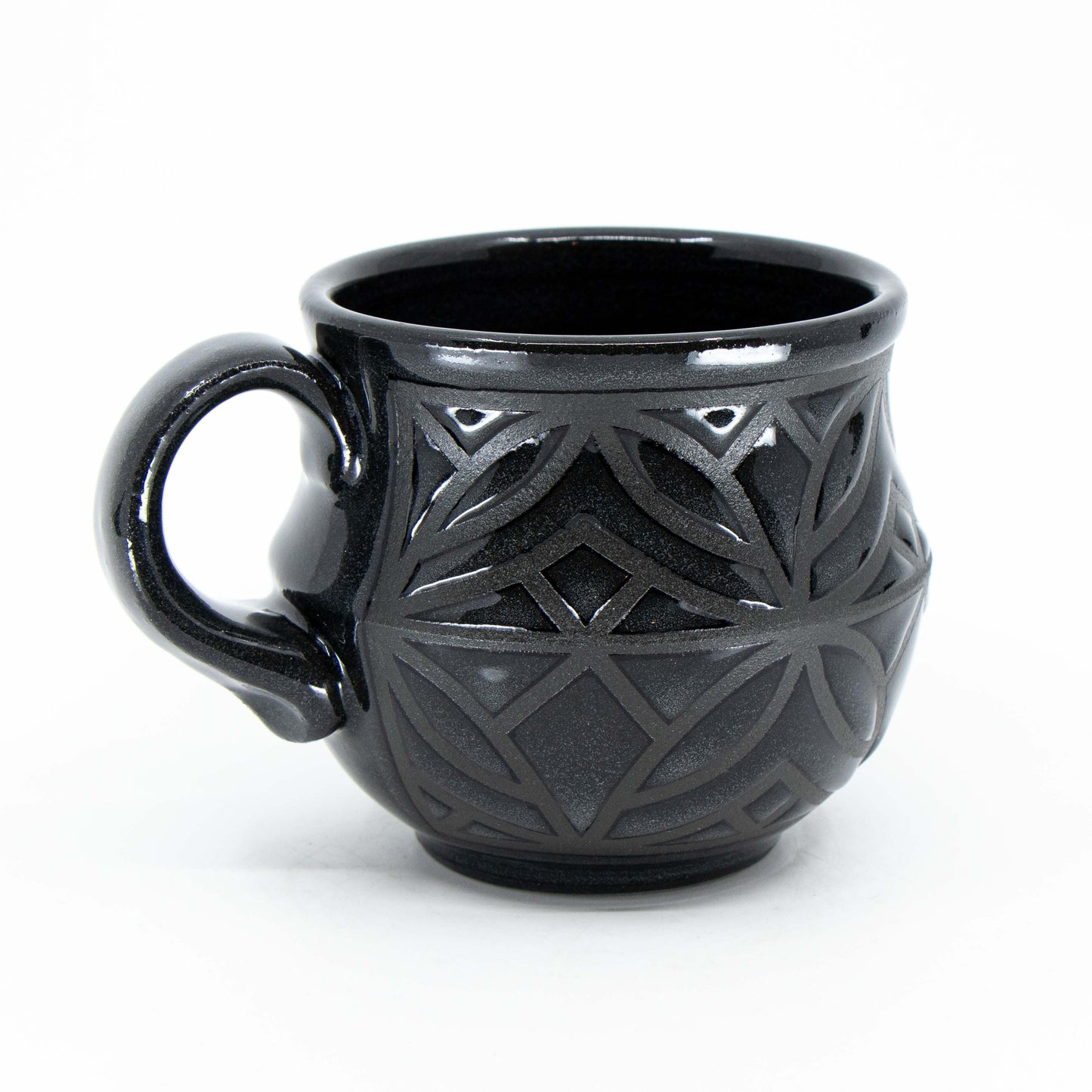 Black Porcelain Mug #10