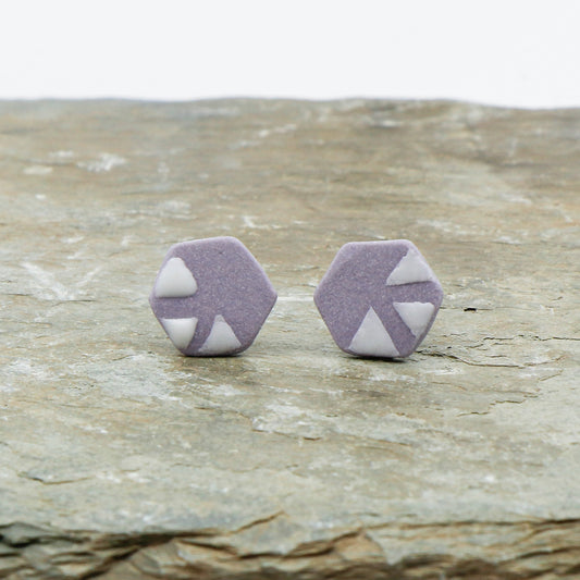 Ube Mochi Stud Earring