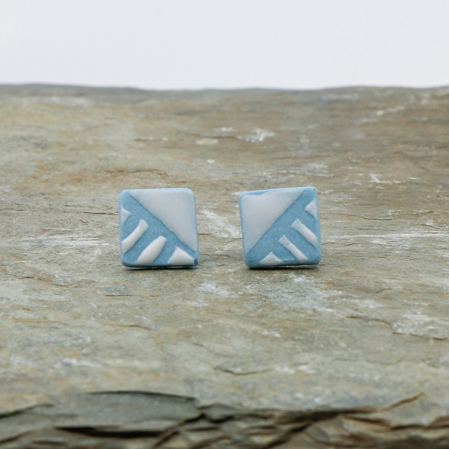 Blue Raspberry Stud Earring