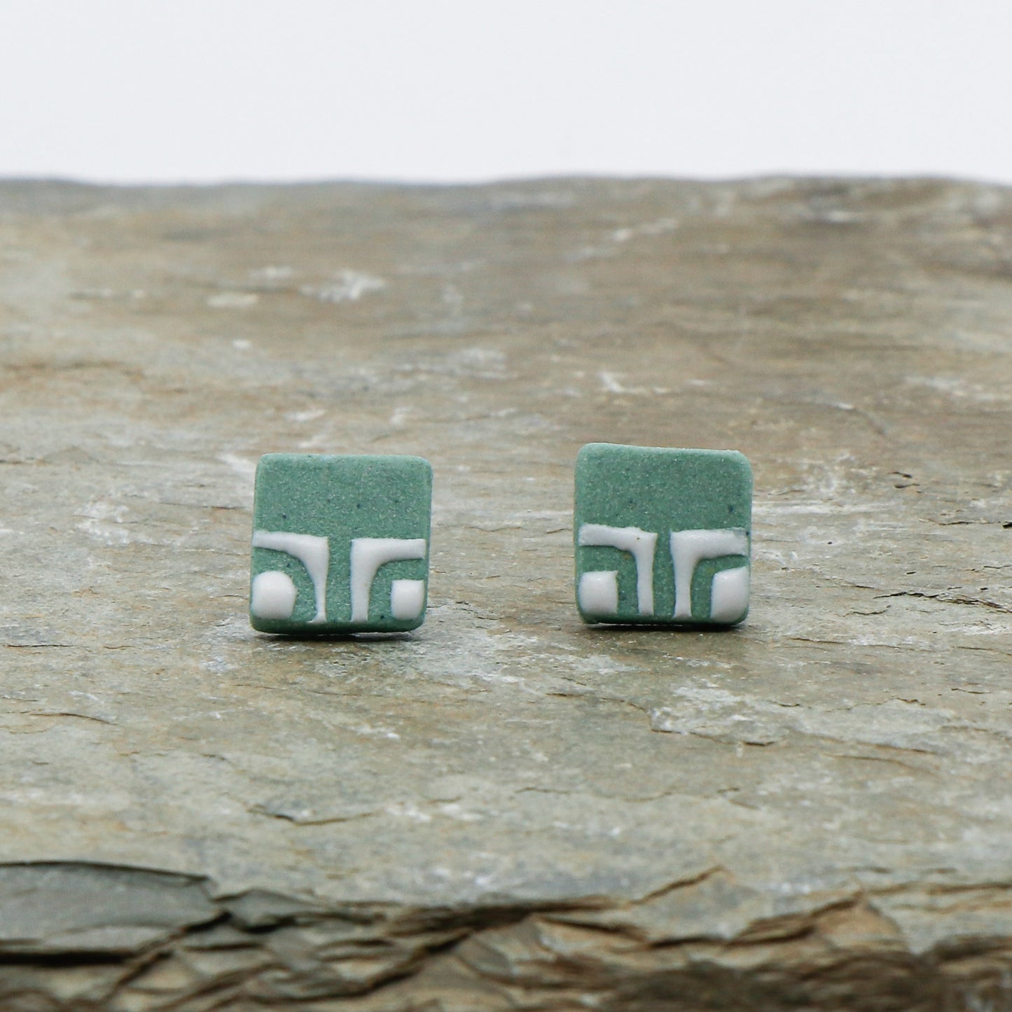 Misty Mint Stud Earring