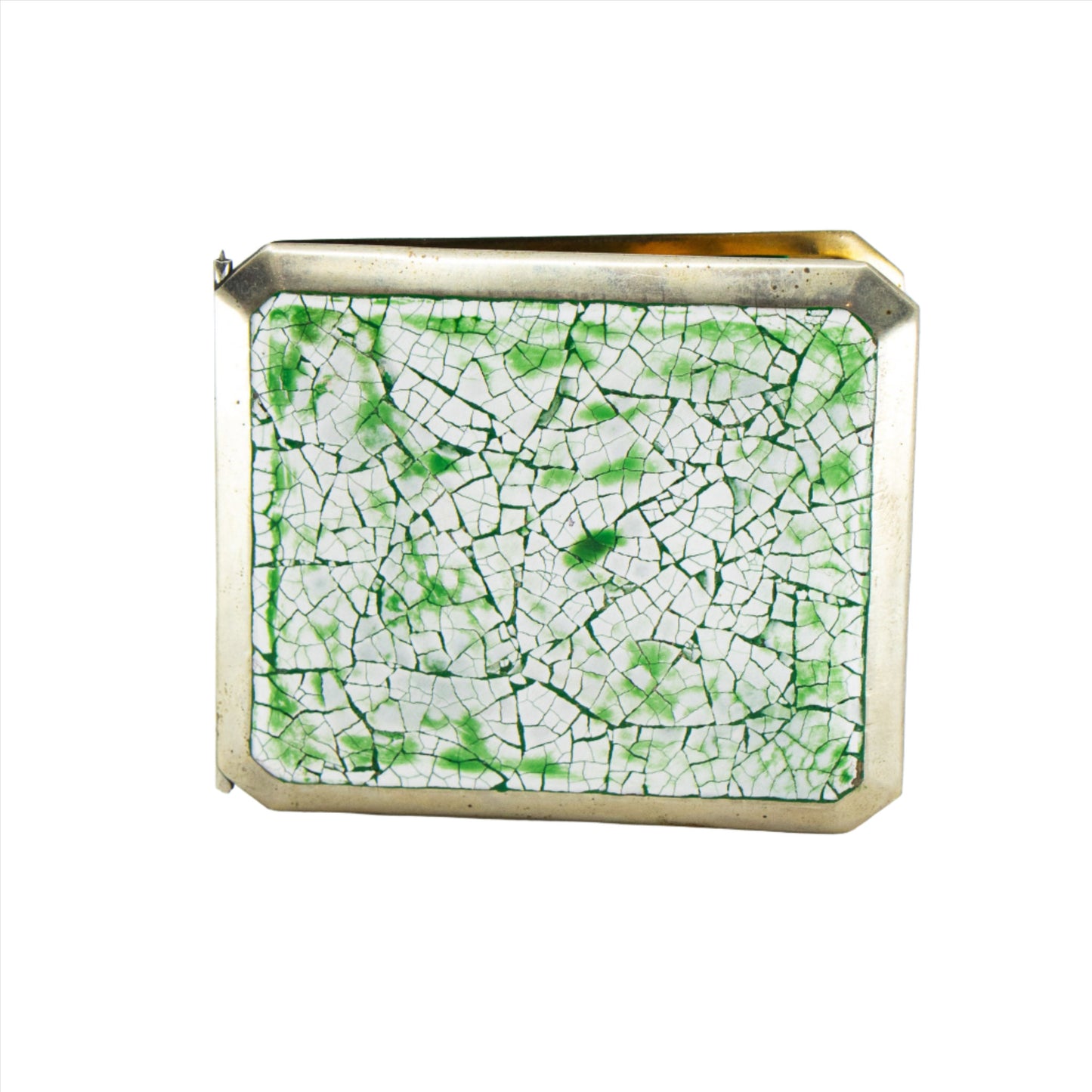 Green Crackle Enamel Oboe Reed Case