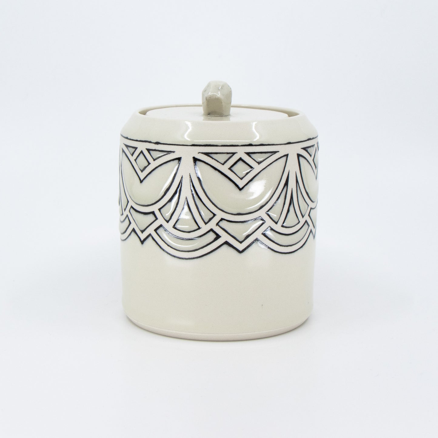 Jewel Jar in Cream