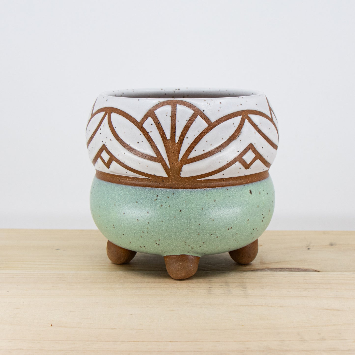 Wintergreen Footed Bubble Planter #2