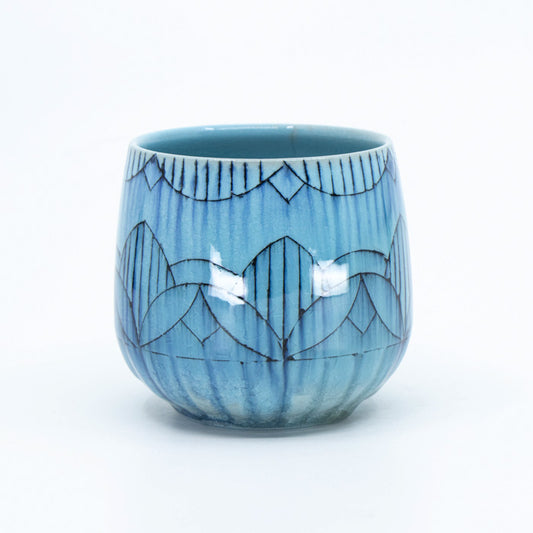 Soda-Fired Blue Porcelain Cup *Second*