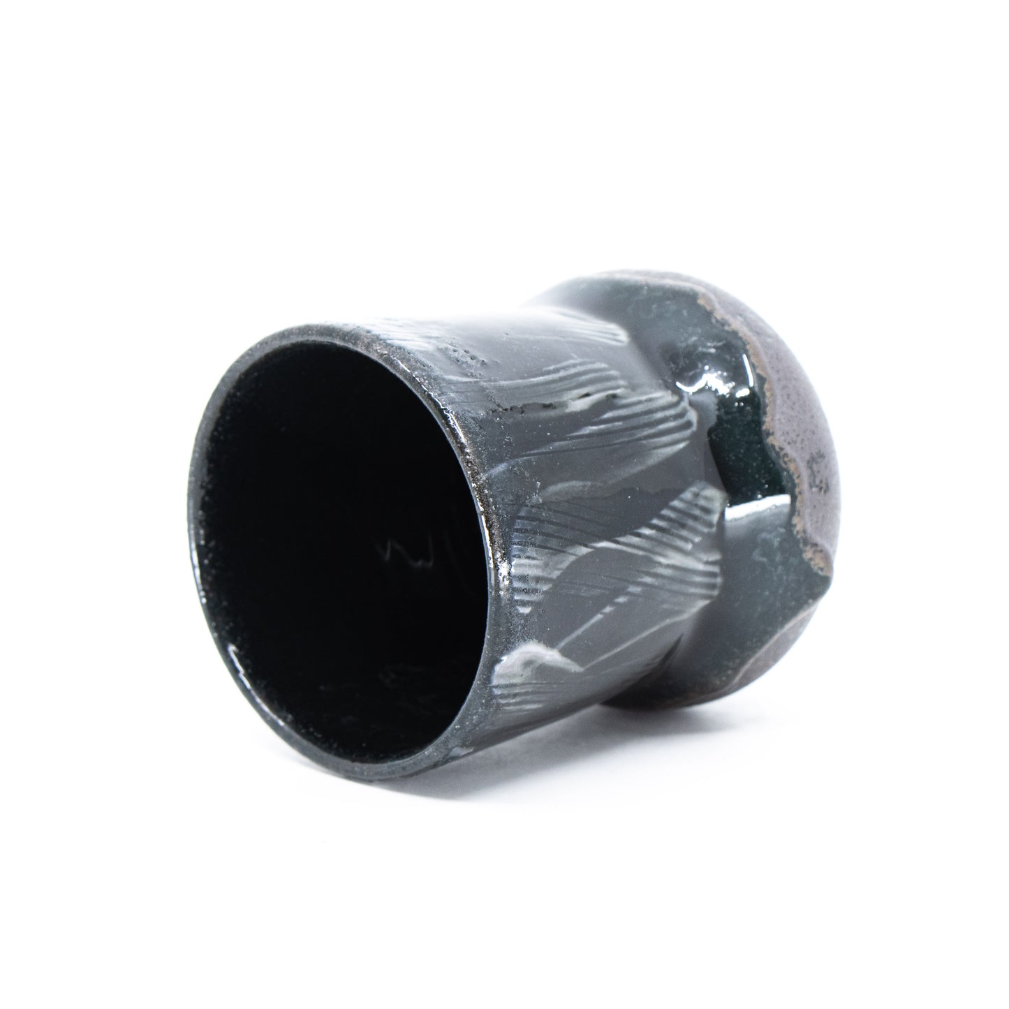 Soda-Fired Black Porcelain Cup #1 *Second*