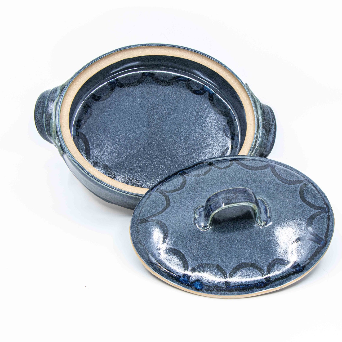 Blue Lidded Oval Dish *Second*