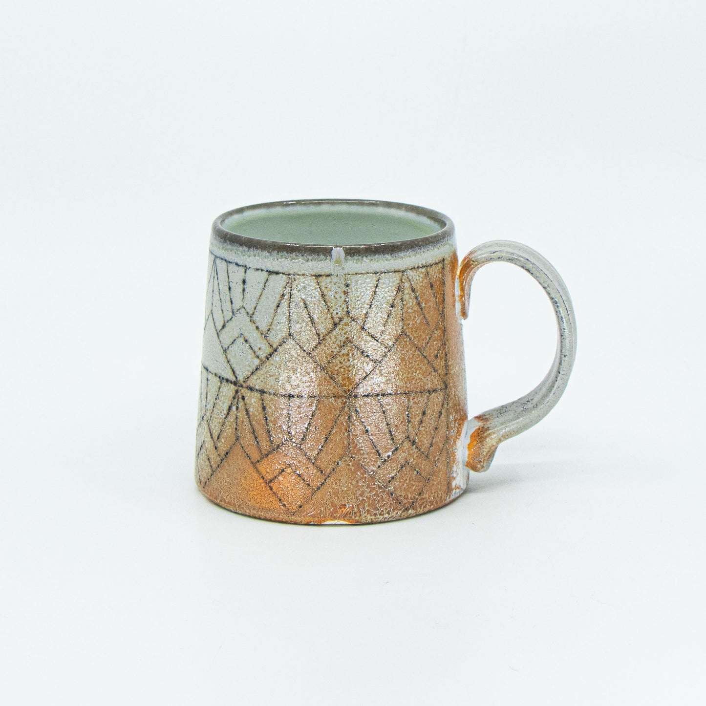 Soda-Fired Porcelain Mug with Flashing Slip *Second*