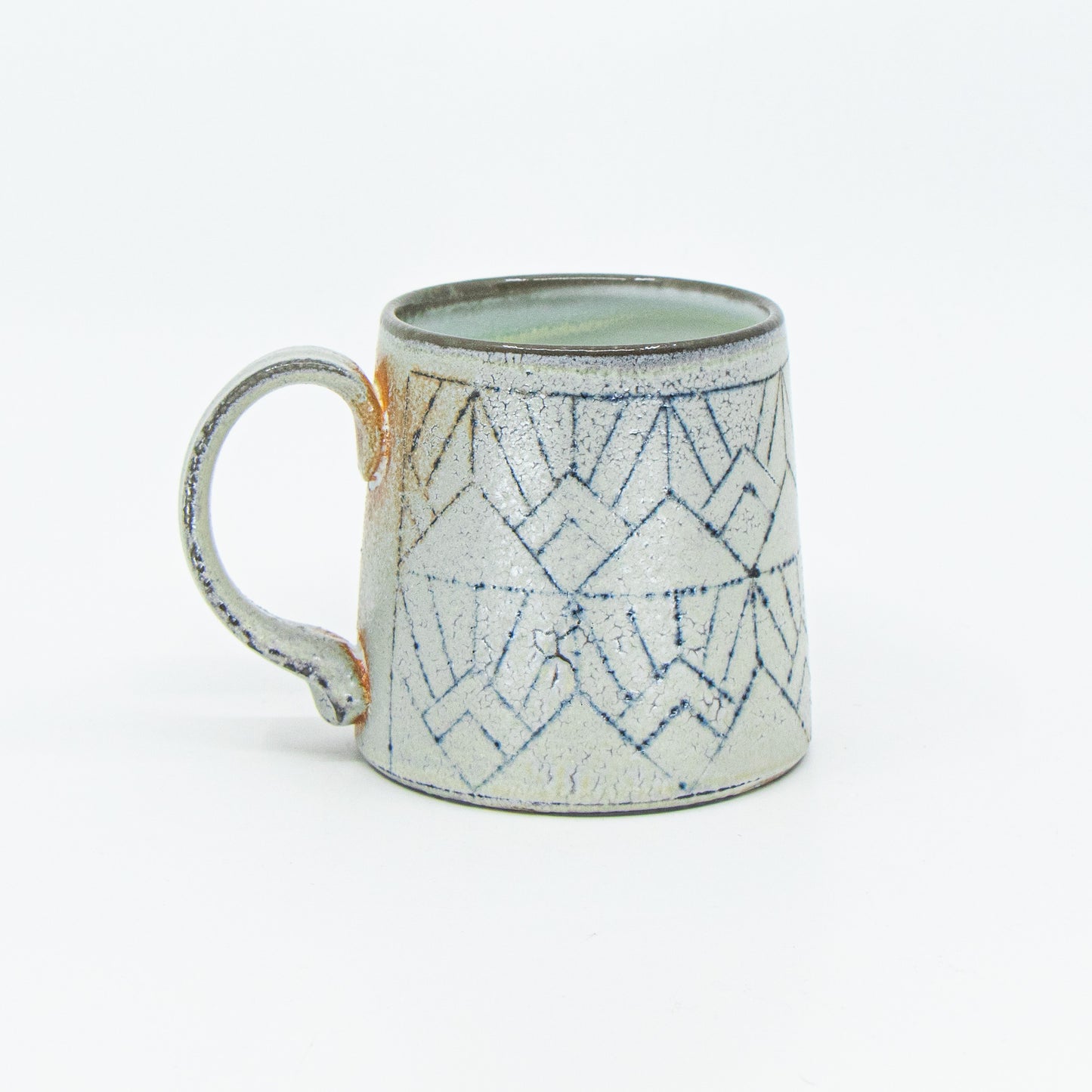 Soda-Fired Porcelain Mug with Flashing Slip *Second*