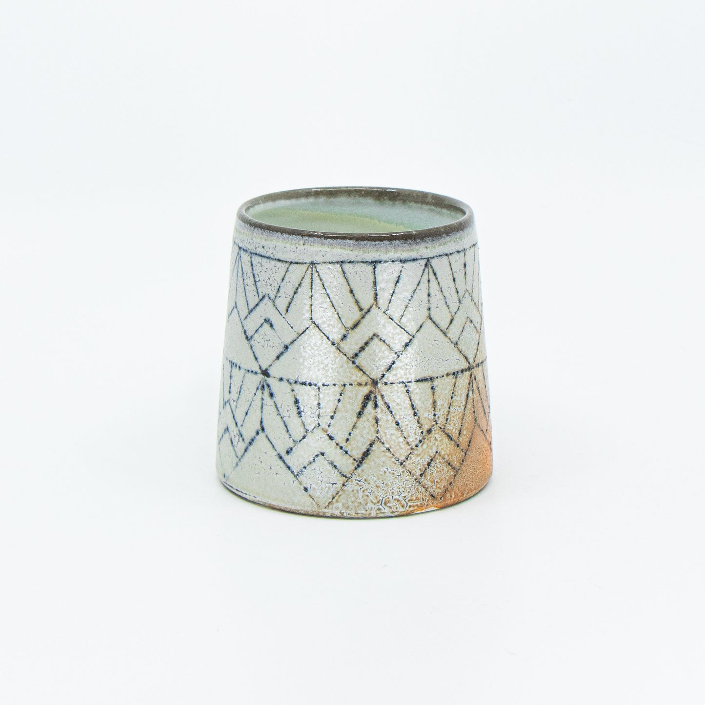 Soda-Fired Porcelain Mug with Flashing Slip *Second*
