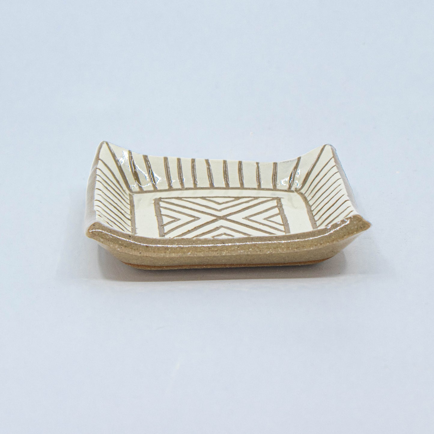 White Sgraffito Dish *Second*